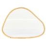 Natural rattan mirror