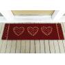 Door mat 3 hearts
