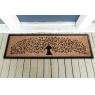 Coir and latex door mat with tree design