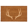 Deer antlers door mat 