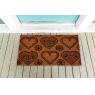 Door mat with 6 hearts