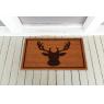 Coconut door mat with deer head design