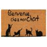 Coco door mats Bienvenue chez mon chat