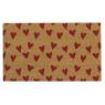 Coco door mat with hearts design