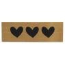 Coco door mat 3 hearts