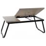 Lacquered metal and wood desk