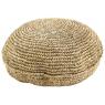 Bleached sisal pouf