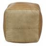 Leather pouffe