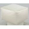 Pouf in boucle fabric
