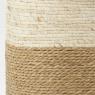 Pouf in jute and corn husk