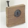 Coat hook in recycled wood