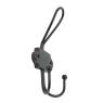 Set of 4 cast iron coat hooks