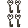 Cast-iron coat hooks