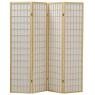 Natural pine wood and paper rice floor screen