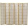 Pine wood and paper rice floor screen