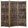 Willow and pine wood floor screen