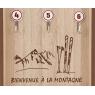 Wall key holder made of MDF 