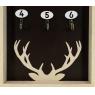 Wall-mounted key holder made of MDF