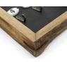 Wall-mounted key holder made from oak and MDF 