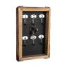 Wall-mounted key holder made from oak and MDF 