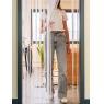 Rideau de porte en polycoton blanc