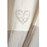 Curtain with heart-shaped tie back