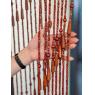 Wooden door curtain