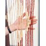 Door curtain in wood