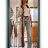 Door curtain in wood