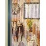 Door curtain in wood