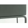 Square matt lacquered metal plant stands