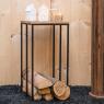 Log holder and shelf