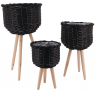 Black willow pot covers