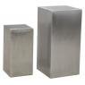 Square zinc titanium display stands