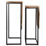 Console tables in metal