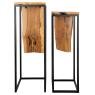 Console tables in metal