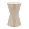 Lacquered metal end table