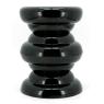 Lacquered metal end table
