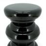Lacquered metal end table