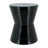 Lacquered metal end table