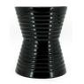 Lacquered metal end table
