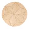 Tapis rond en jonc
