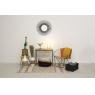 Metal and wooden console table