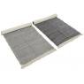 Grey cotton carpet