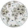 Cotton carpet World map