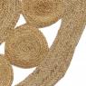 Round jute carpet