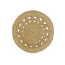 Round natural jute carpet