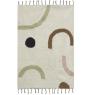 Cotton carpet with abstract design