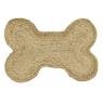 Bone-shaped jute carpet