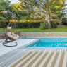 Polypropylene garden carpet - Stripes